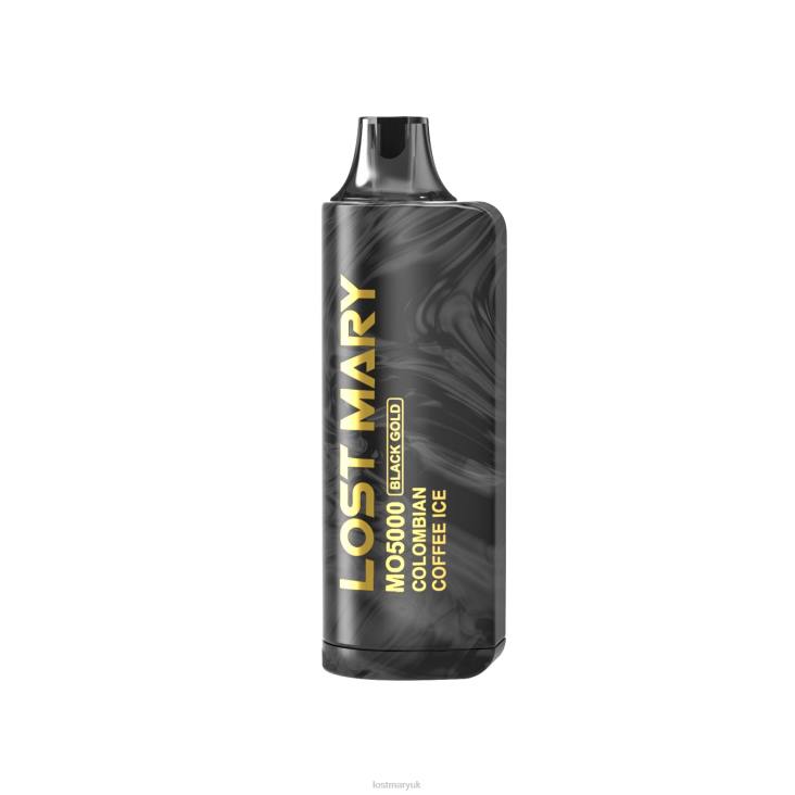 LOST MARY MO5000 Black Gold Disposable 10mL X6882 | Lost Mary Flavours UK Colombian Coffee