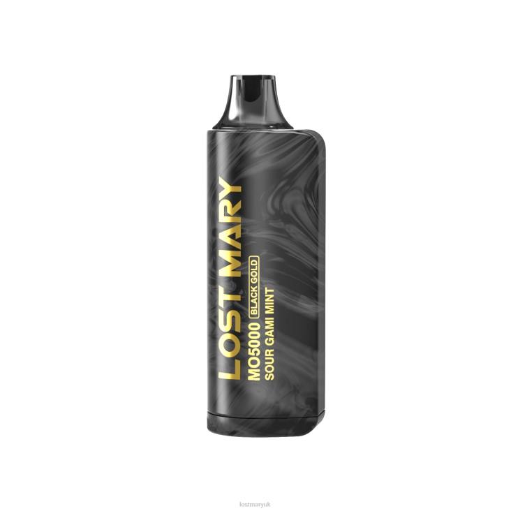 LOST MARY MO5000 Black Gold Disposable 10mL X6884 | Lost Mary Vape UK Sour Gami Mint