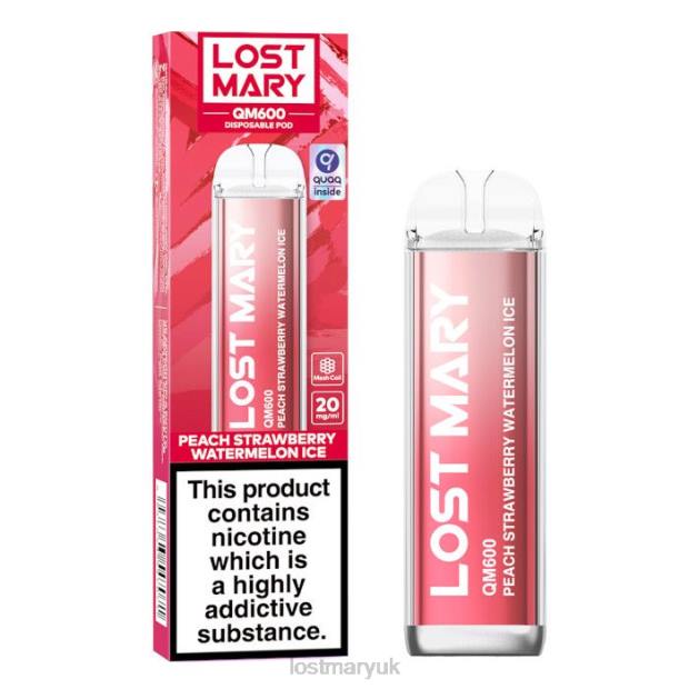 Peach Strawberry Watermelon Lost Mary Uk Flavours - LOST MARY QM600 Disposable Vape THZJ166