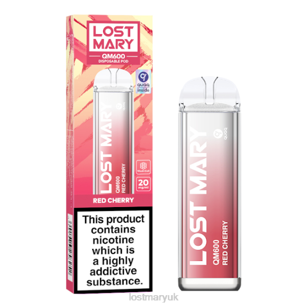 Red Cherry Lost Mary Flavours UK - LOST MARY QM600 Disposable Vape THZJ162
