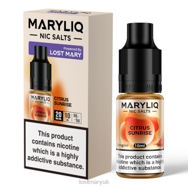 Citrus Lost Mary Online UK - LOST MARY MARYLIQ Nic Salts - 10ml THZJ210