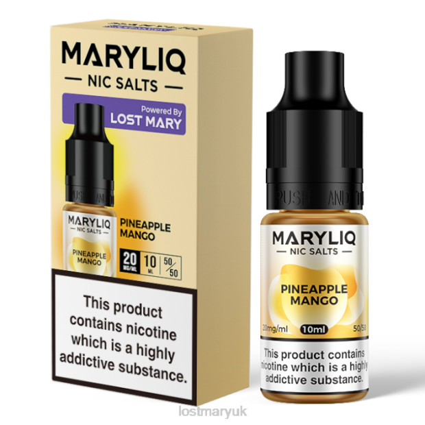 Pineapple Lost Mary Vape Juice UK - LOST MARY MARYLIQ Nic Salts - 10ml THZJ214
