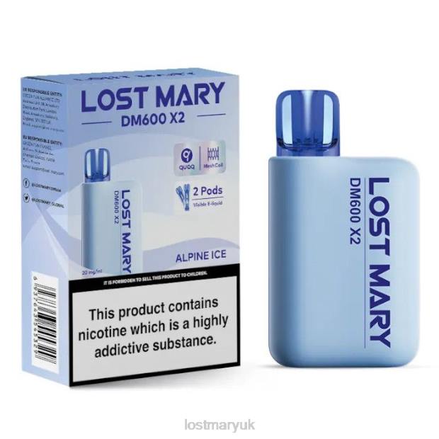 Alpine Ice Lost Mary Uk Flavours - LOST MARY DM600 X2 Disposable Vape THZJ186