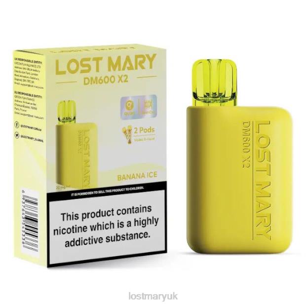 Banana Ice Lost Mary Sale UK - LOST MARY DM600 X2 Disposable Vape THZJ187