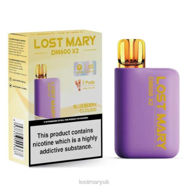 Blueberry Cloud Lost Mary Online UK - LOST MARY DM600 X2 Disposable Vape THZJ190