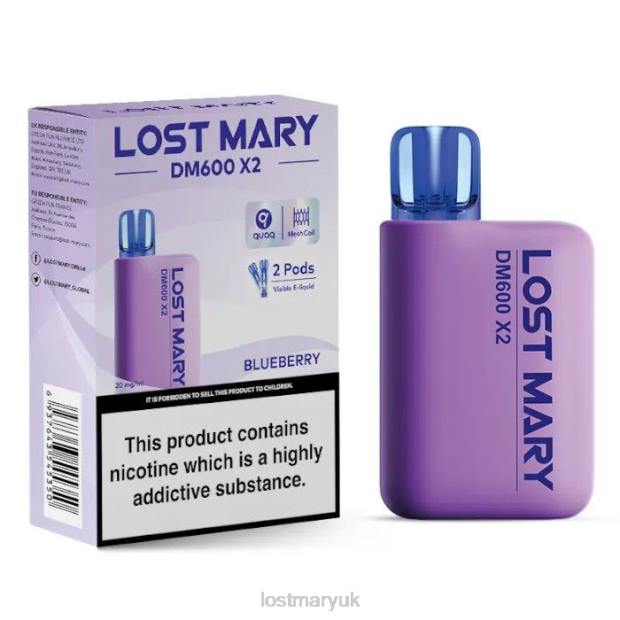 Blueberry Lost Mary London - LOST MARY DM600 X2 Disposable Vape THZJ189