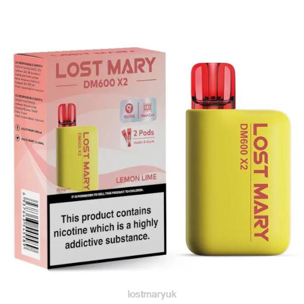 Lemon Lime Lost Mary Vape Juice UK - LOST MARY DM600 X2 Disposable Vape THZJ194