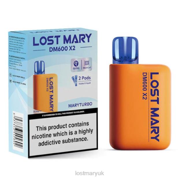 Maryturbo Lost Mary UK - LOST MARY DM600 X2 Disposable Vape THZJ195