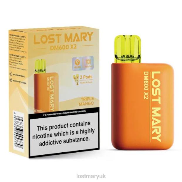 Triple Mango Lost Mary London - LOST MARY DM600 X2 Disposable Vape THZJ199
