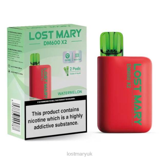 Watermelon Lost Mary Online UK - LOST MARY DM600 X2 Disposable Vape THZJ200