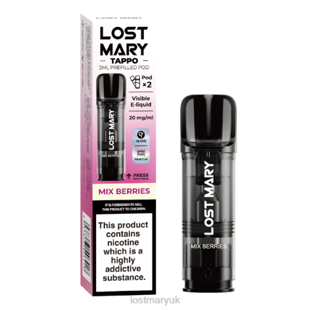 Mix Berries Lost Mary Tappo UK - LOST MARY Tappo Prefilled Pods - 20mg - 2PK THZJ183