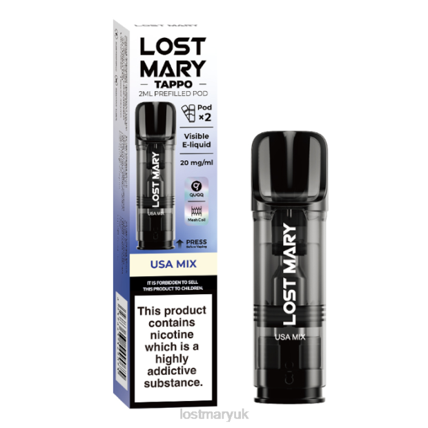 Usa Mix Lost Mary Vape Juice UK - LOST MARY Tappo Prefilled Pods - 20mg - 2PK THZJ184
